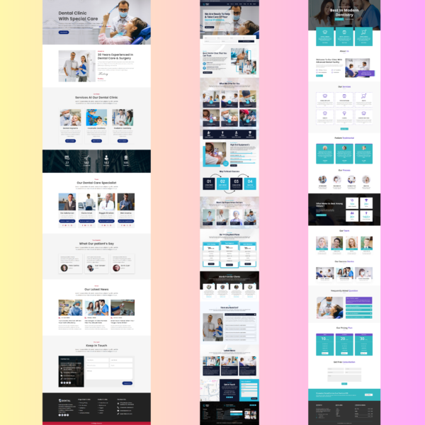 Dental Clinic, Dentist WordPress Website Design