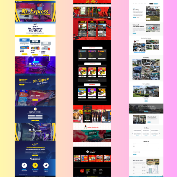 Car Wash WordPress Website Design