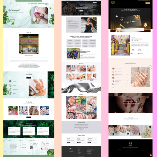 Nail Salon WordPress Website Design