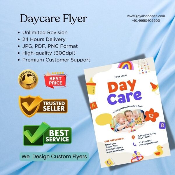 Daycare Flyer Graphic Design Service