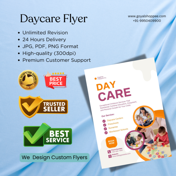 Daycare Flyer Graphic Design Service