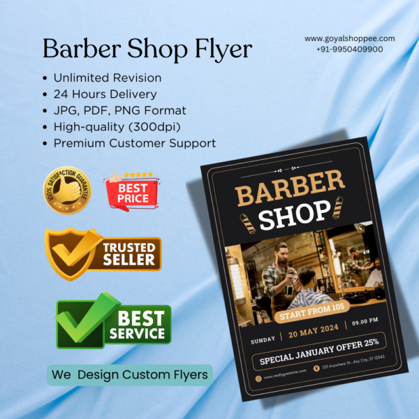 Barber Shop Graphic Design Service