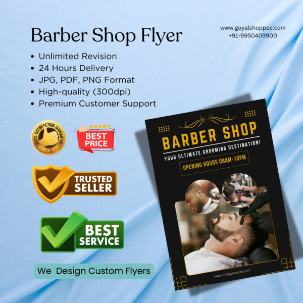 Barber Shop Graphic Design Service