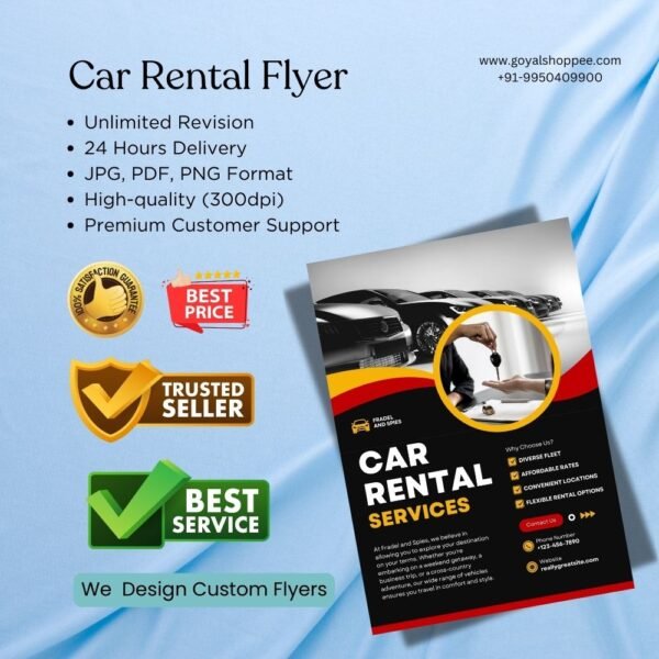 Car Rental Flyer Graphic Design Service