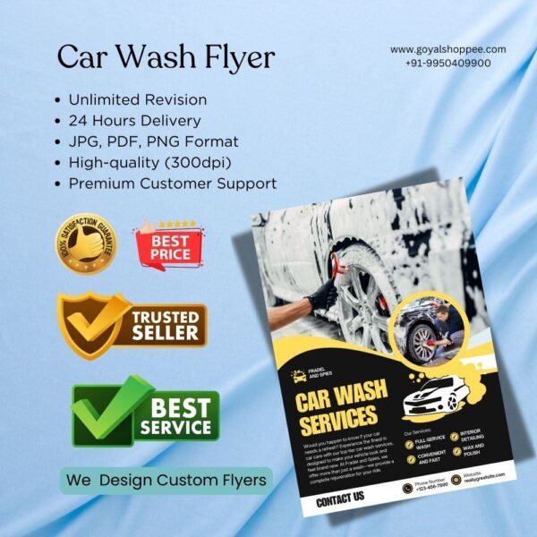 Car Wash Flyer Graphic Design Service