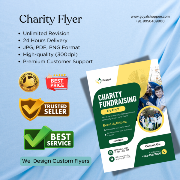 Charity Flyer Graphic Design Service