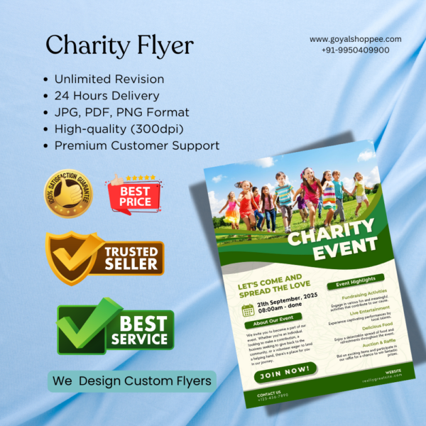 Charity Flyer Graphic Design Service