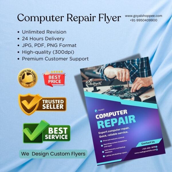 Computer Repair Flyer Graphic Design Service