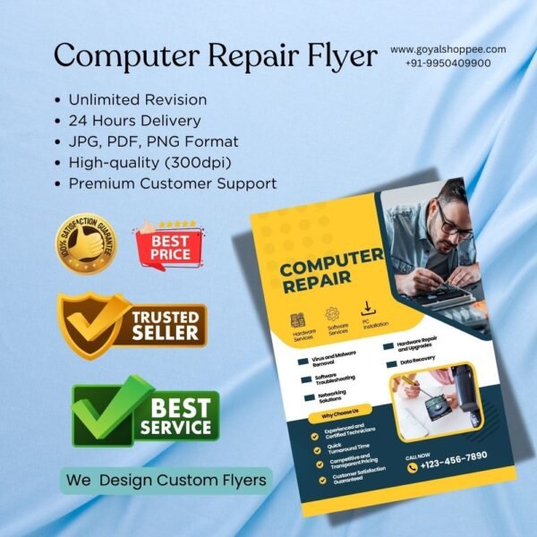 Computer Repair Flyer Graphic Design Service