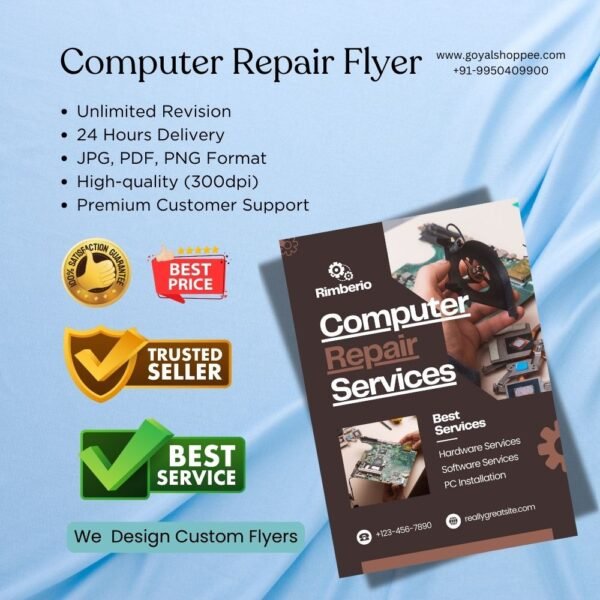 Computer Repair Flyer Graphic Design Service