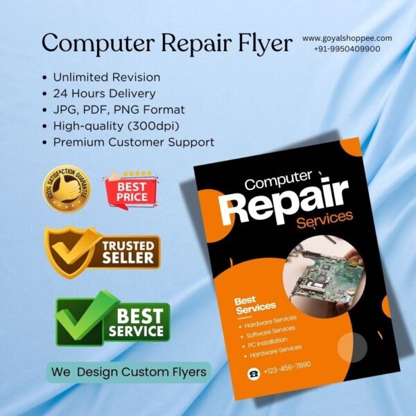 Computer Repair Flyer Graphic Design Service