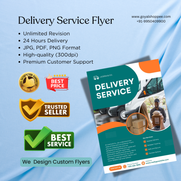 Delivery Service Flyer Graphic Design Service