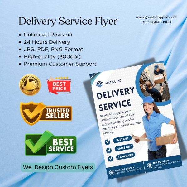 Delivery Service Flyer Graphic Design Service