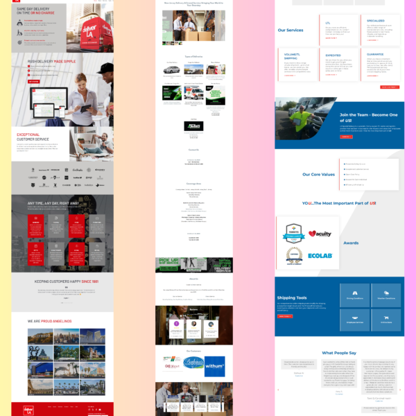 Delivery Service WordPress Website Design