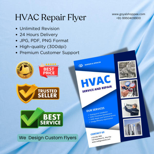 HVAC Repair Flyer Graphic Design Service