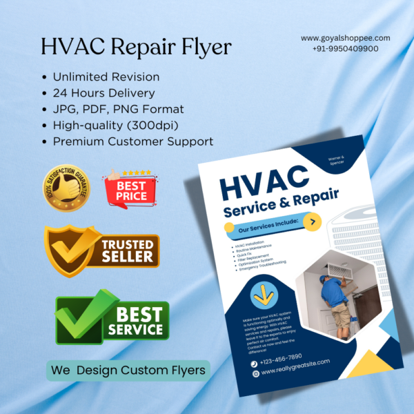 HVAC Repair Flyer Graphic Design Service