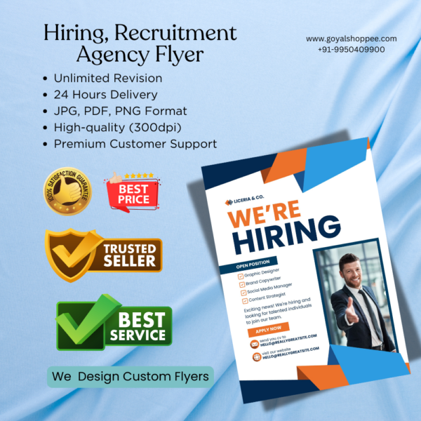 Hiring, Recruitment Agency Graphic Design Service