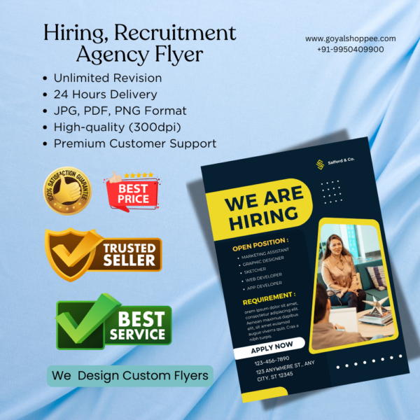 Hiring, Recruitment Agency Graphic Design Service