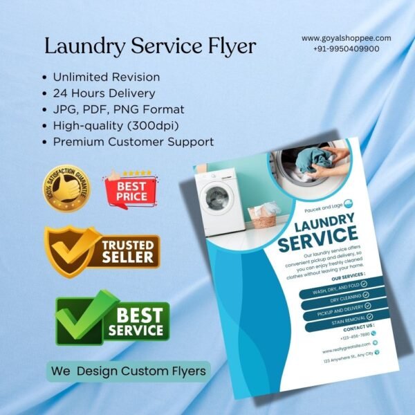 Laundry Service Flyer Graphic Design Service