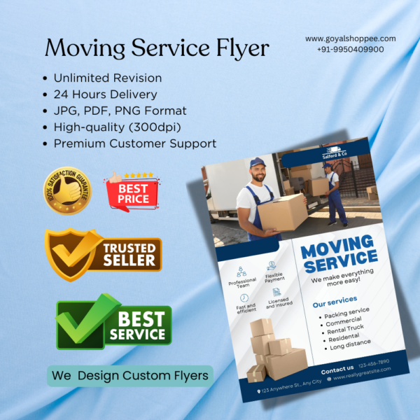 Moving Service, Movers Graphic Design Service