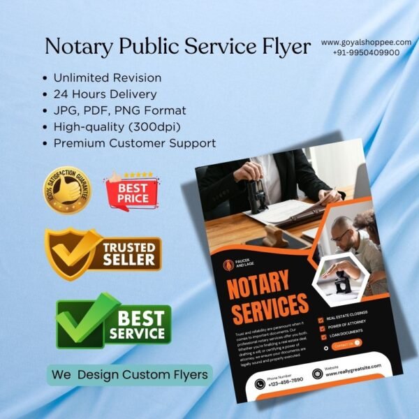 Notary Public Flyer Graphic Design Service