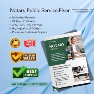 Notary Public Flyer Graphic Design Service