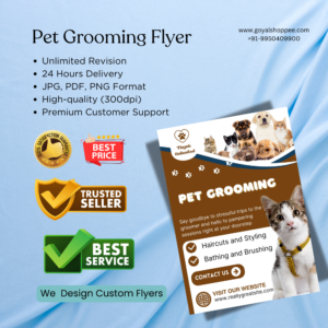 Pet Grooming Graphic Design Service