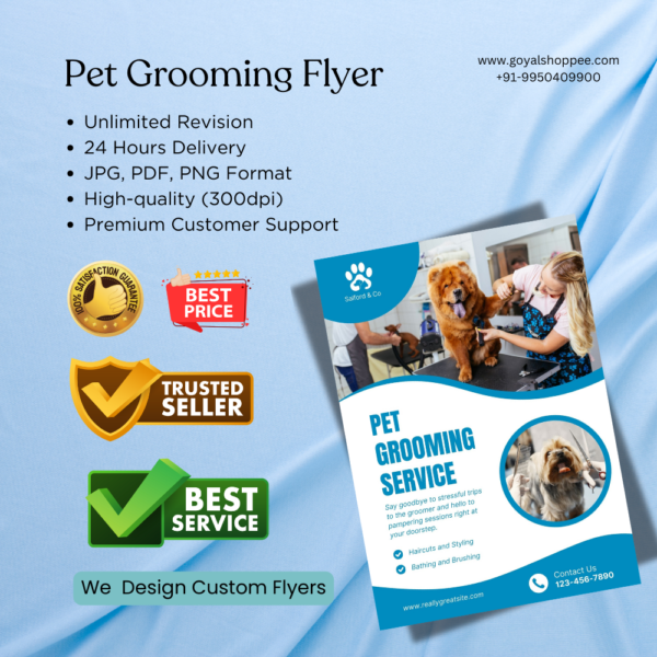 Pet Grooming Graphic Design Service