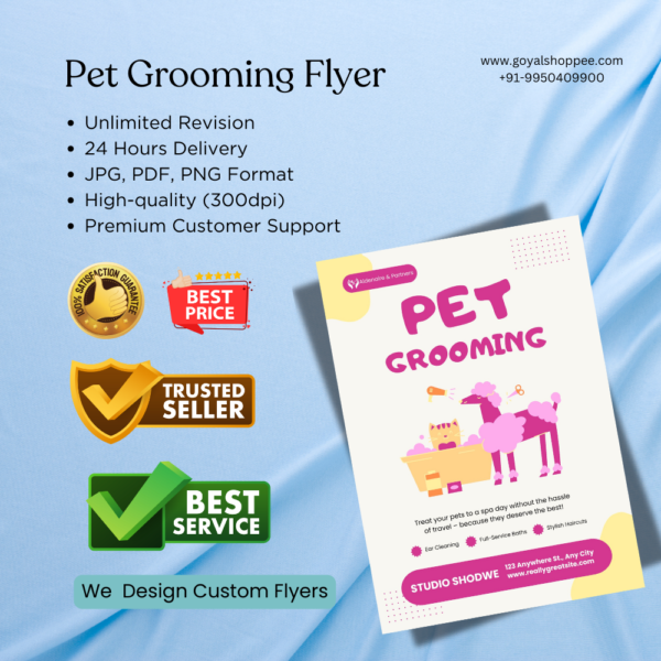 Pet Grooming Graphic Design Service