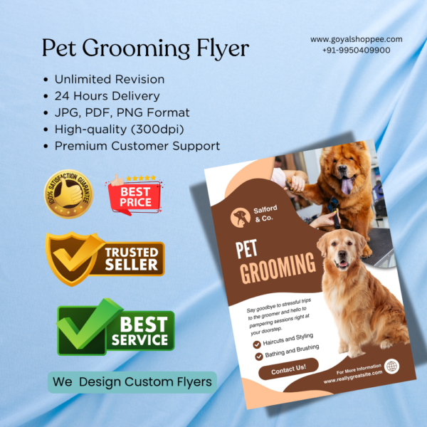 Pet Grooming Graphic Design Service