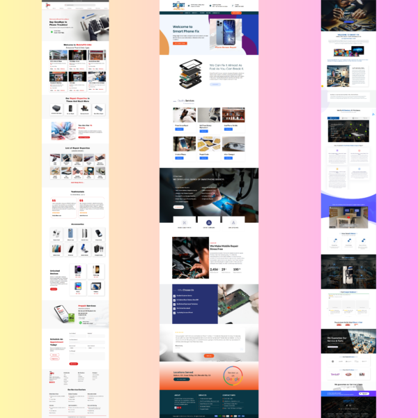 Phone Repair Service WordPress Website Design