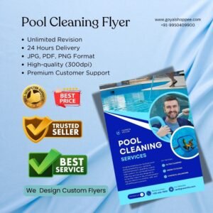 Pool Cleaning Flyer Graphic Design Service