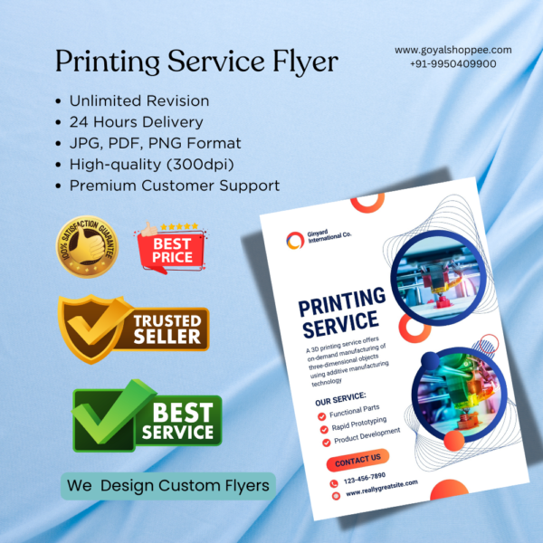 Printing Service Flyer Graphic Design Service