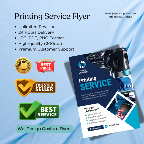 Printing Service Flyer Graphic Design Service