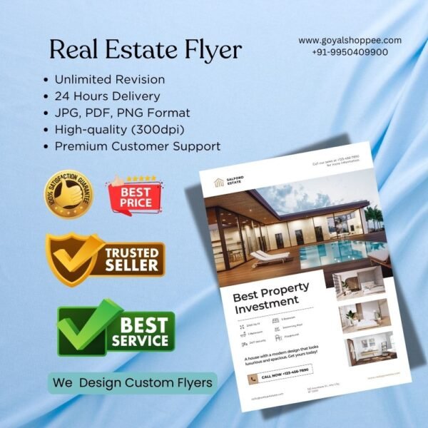 Real Estate Flyer Graphic Design Service