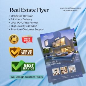 Real Estate Flyer Graphic Design Service