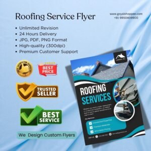 Roofing Service Flyer Graphic Design Service