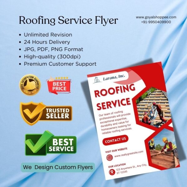 Roofing Service Flyer Graphic Design Service