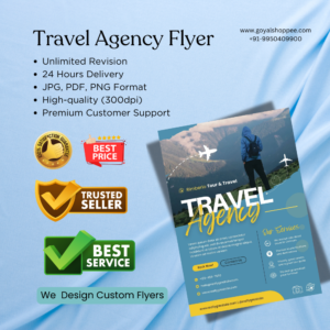 Travel Agency Flyer Graphic Design Service