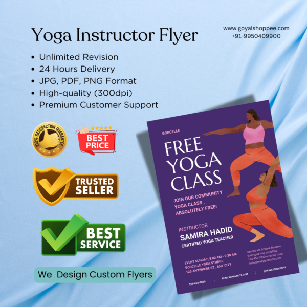 Yoga Instructor Graphic Design Service