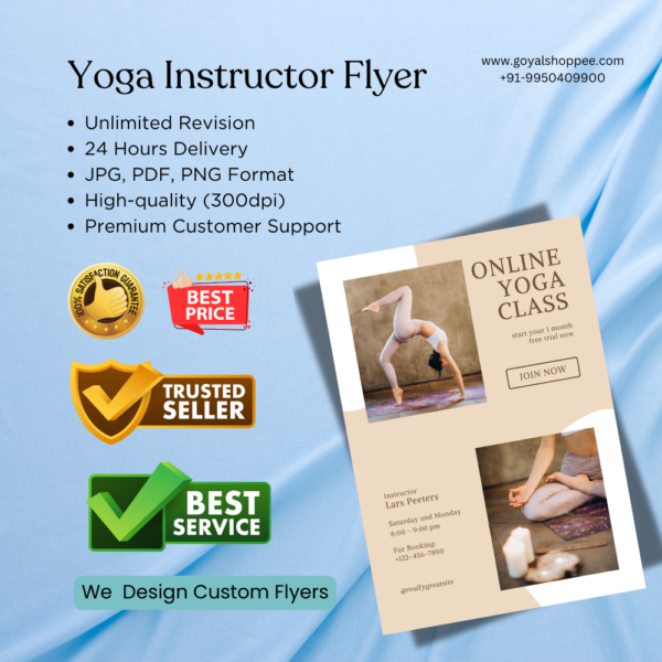 Yoga Instructor Graphic Design Service