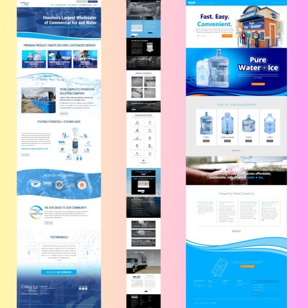 Ice Delivery Website Design