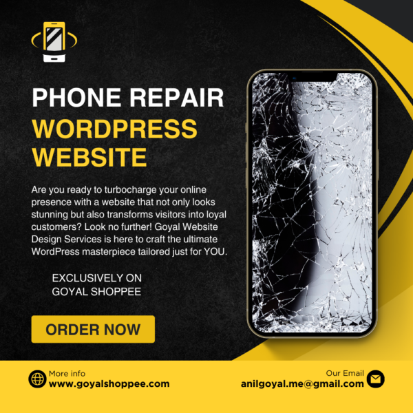 phone repair Service WordPress Website Design