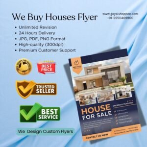 We Buy Houses Flyer Graphic Design Service